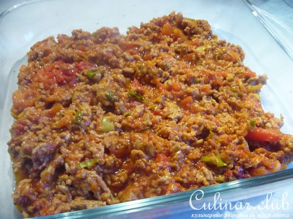 Shepherds pie with polenta (Пастуший пирог с полентой)
