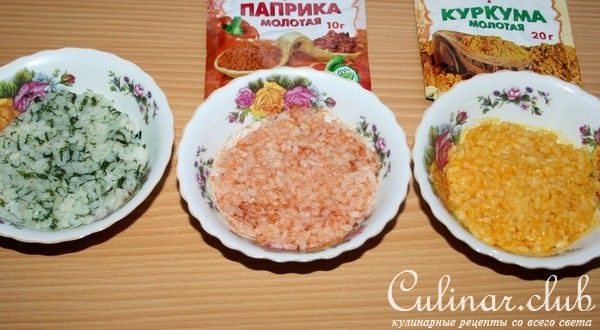 Мясные фрикадельки с овощами и грибами с разноцветным рисом за 25 минут