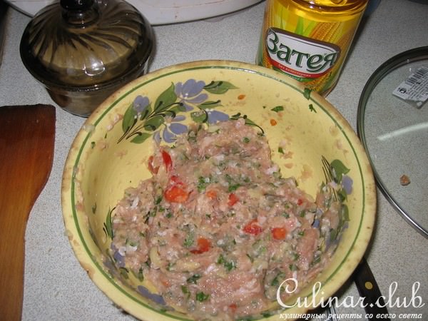 Куриные котлеты с овощами" Дебют"