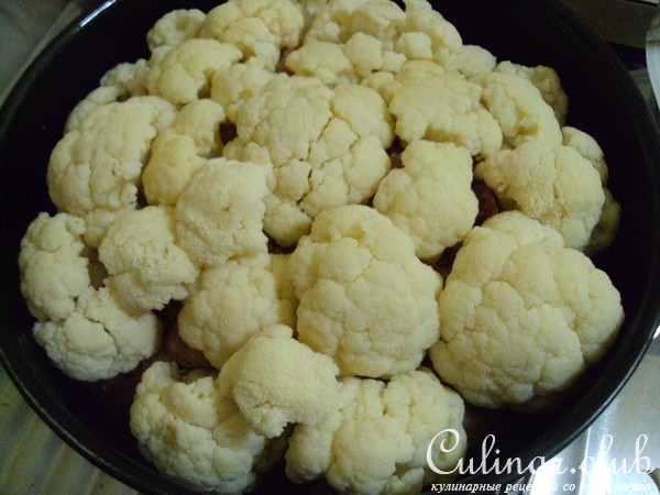 Цветная капуста с мясом