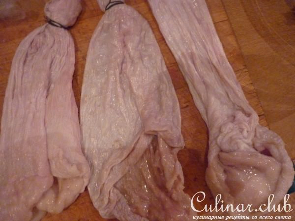 Фаршированные индюшачьи шкурки