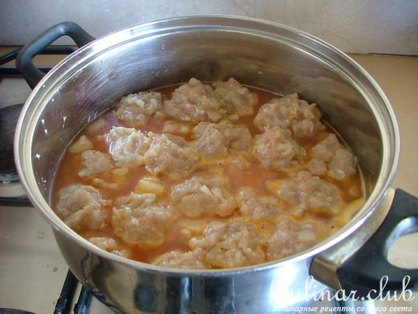 куриные фрикадельки в цитрусовом соусе