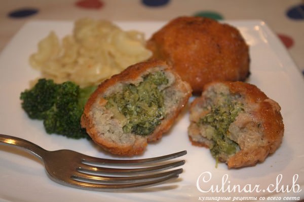 Крокеты мясные с брокколи