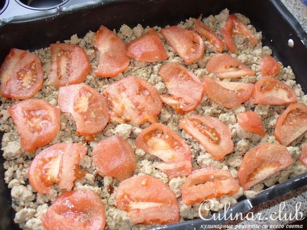 Запеканка с фаршем и макаронами (мой вариант)