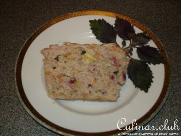 Мясная запеканка с овощами и ягодами (вариант)