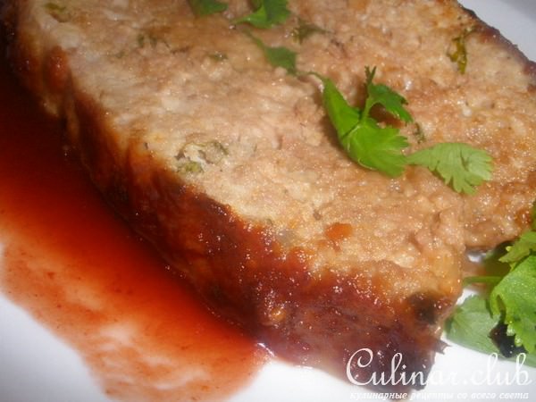 Запеканка из трех видов мяса, глазированная красным вином 