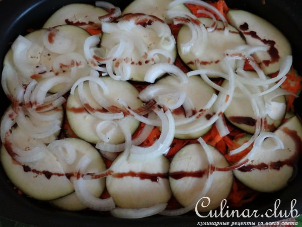 Овощная запеканка с фаршем