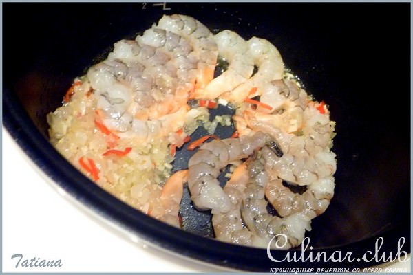 Спагетти с морепродуктами в мультиварке ( Тест-драйв )