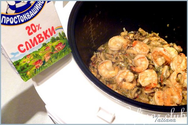 Спагетти с морепродуктами в мультиварке ( Тест-драйв )