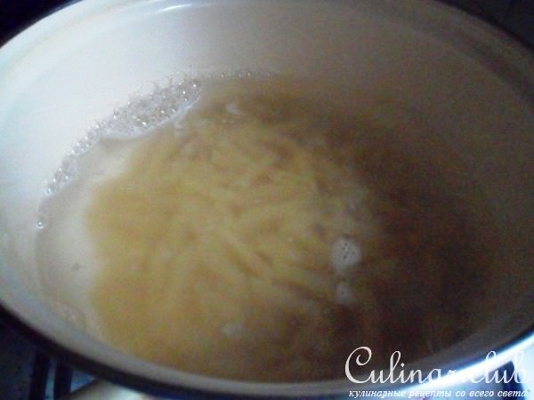 Макароны с яйцом