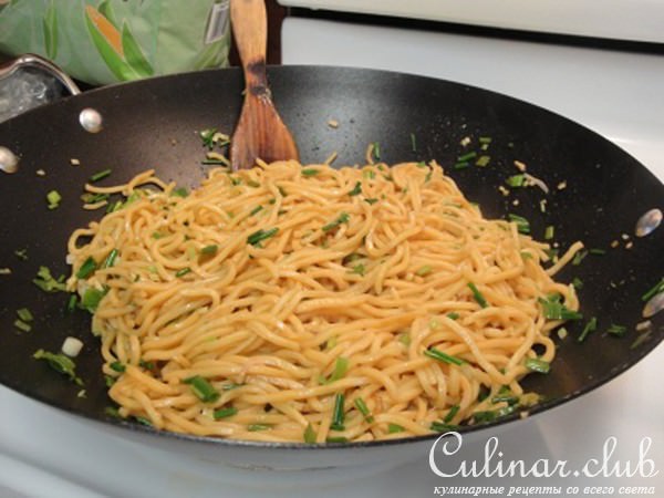 Яичная лапша с Лимонной Травой и Молодым Чесноком ! ! !