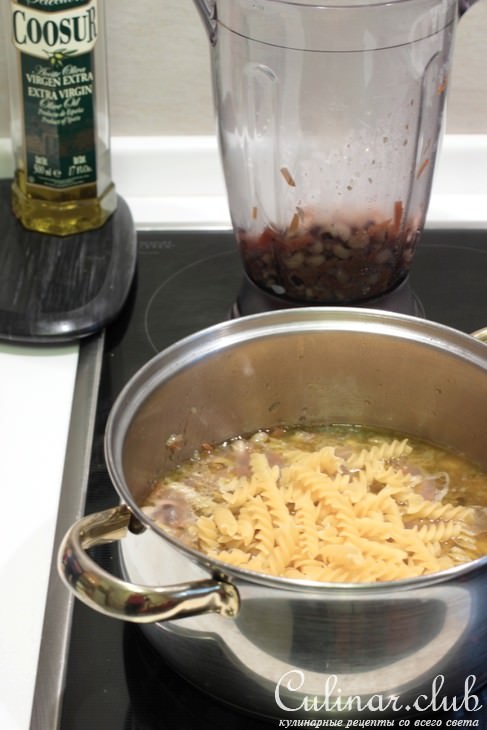 Паста с фасолью и брокколи