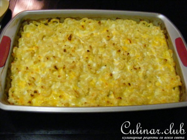 Макароны с сыром с соусом Бешамель-Модерн