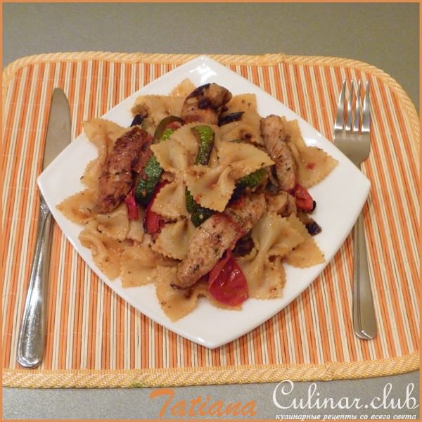 FARFALLE (бантики) с овощами и индейкой ( ФМ )