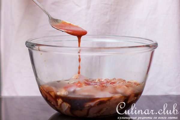 Курица в кисло-сладком соусе по-китайски