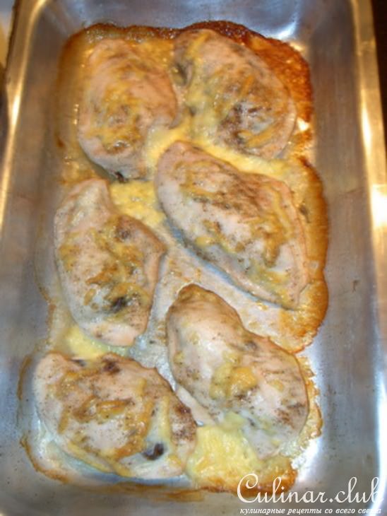 куриные грудки фаршированные, запеченные (вариант)