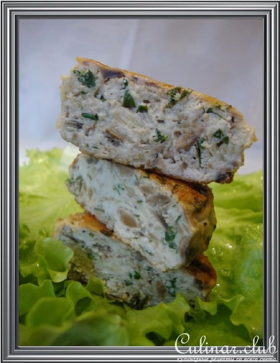 Лёгкие куриные котлетки и мини-запеканочки с руколой,пармезаном и шампиньонами