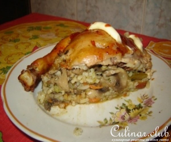 Фаршированная курица " чудо без перьев"