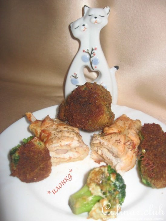 Куриные рулетики с брокколи