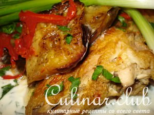 Борани с цыплёнком и баклажанами