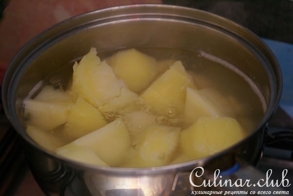 Куриный потрох тушеный с овощами и грибами