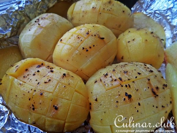 Курочка с запечённой картошкой