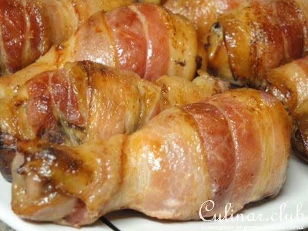 Куриные ноги в чулках из бекона ! ! !