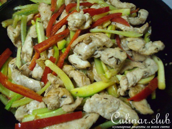 Пикантная куриная грудка,почти по-китайски.