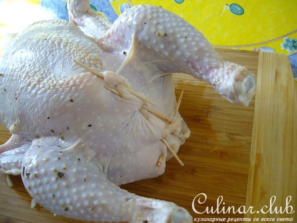 Курица фаршированая