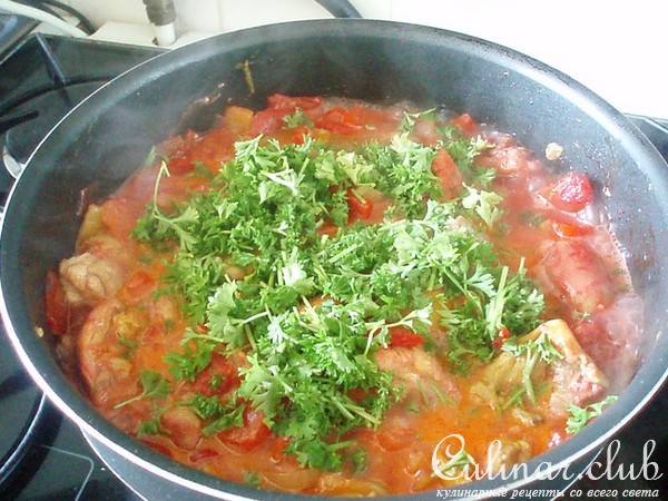 Tequila sunrise chicken, или Восход солнца с текилой и курочкой