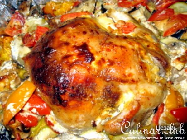 Курица с овощами