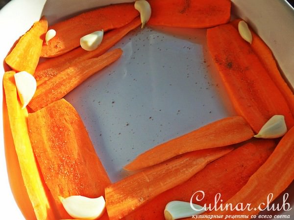 Курица с луковым конфитюром и морковкой
