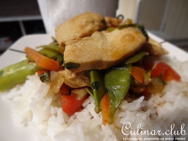 " Курица с Овощами и Рисом "