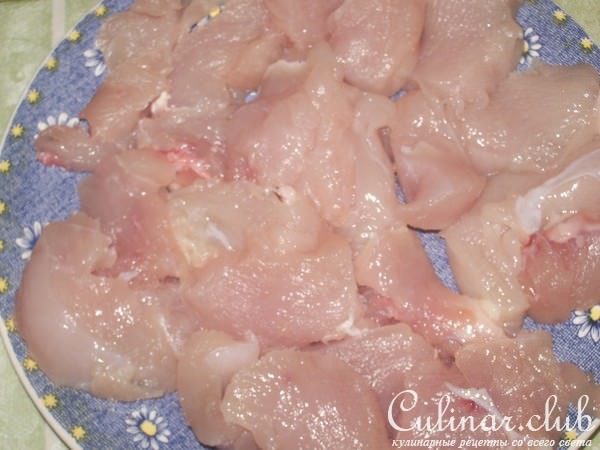 Обжаренные кусочки куриной грудки (по мотивам Нагетс)