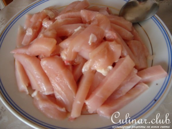 Куриная грудка с баклажанами