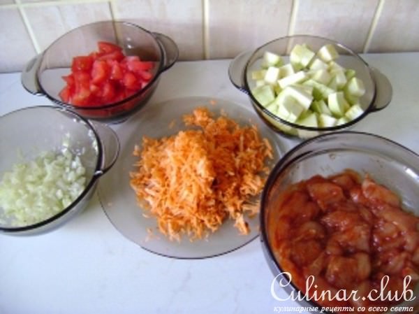 Курица тушёная с овощами (отлично подойдёт тем,кто на безуглеводной диете)