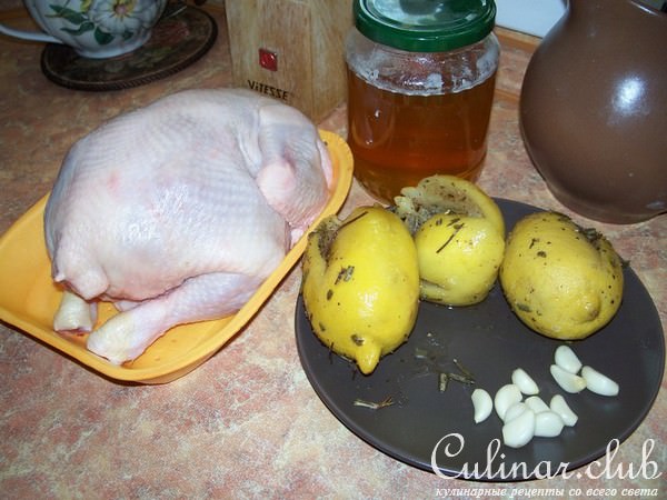 Курица с солеными лимонами
