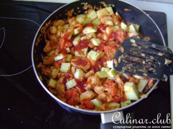 Курица тушёная с овощами (отлично подойдёт тем,кто на безуглеводной диете)