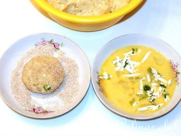 Нежная курочка с картофельными котлетами