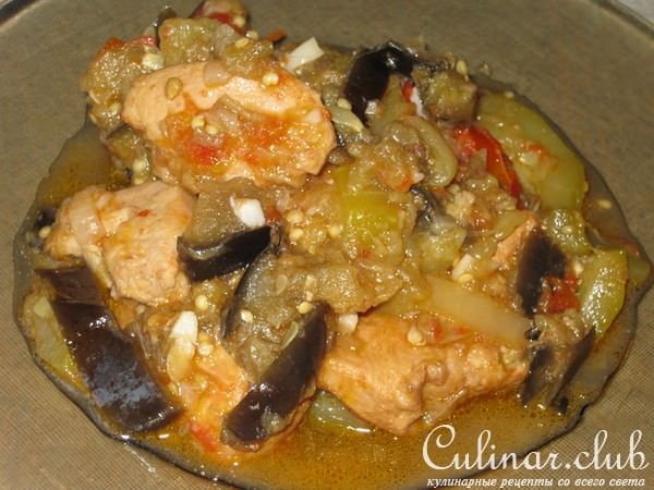Соте из курицы с овощами