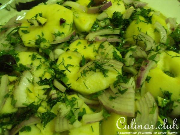 Медовая курочка с яблоками