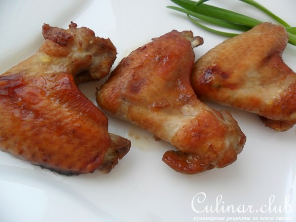 Запечённые куриные крылья