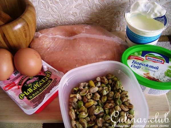 Террин куриный сливочный «Белоснежка» и очень вкусный овощной гарнир к нему.