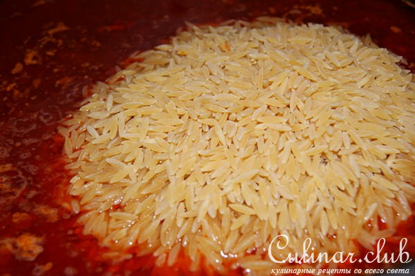 Гювеч из курицы и пасты orzo/крифараки/