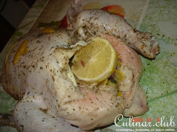 курица в соли(способ приготовления)