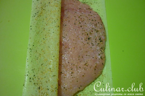Нежная курочка с чесноком и травами, с картофелем Каламбреза