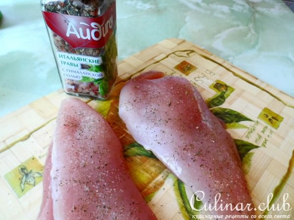 Куриный эскалоп с травами и специями от Айдиго.