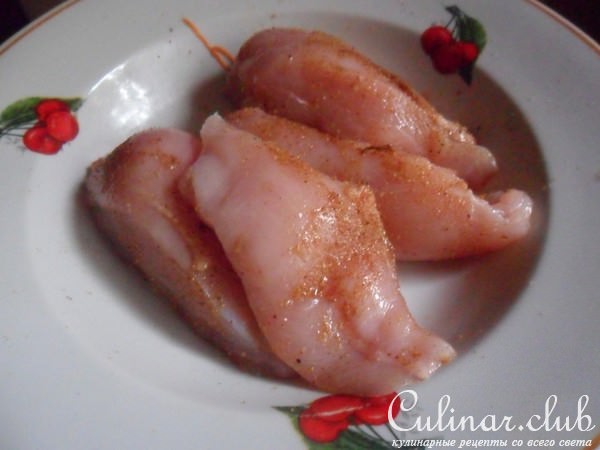 Куриное филе с тыквой и картофелем