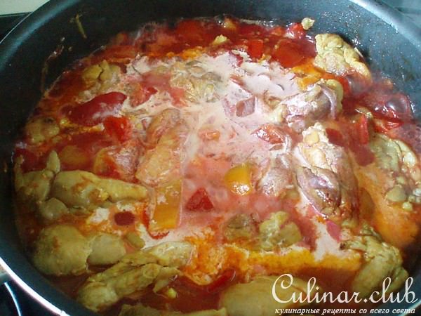Tequila sunrise chicken, или Восход солнца с текилой и курочкой