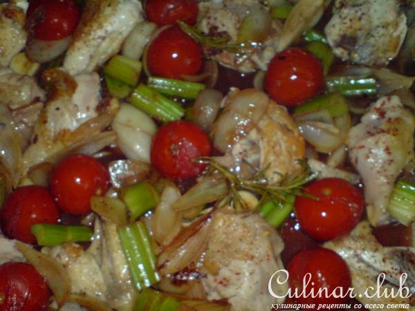 Курочка с помидорками в "Chianti"